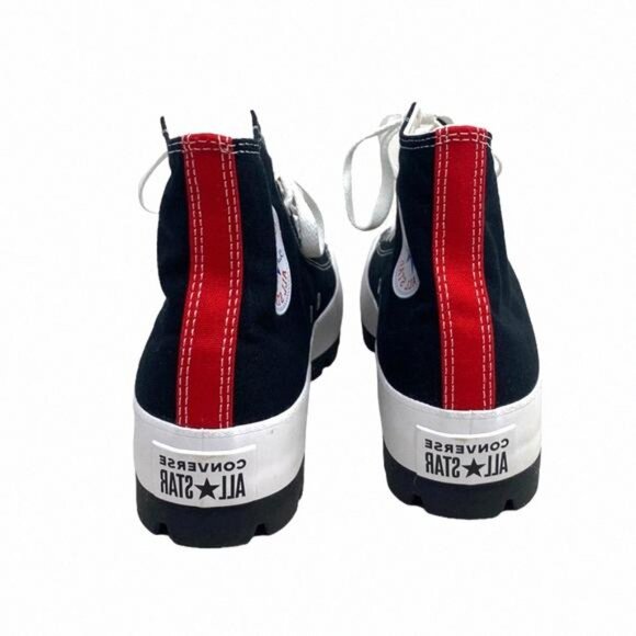 Converse Ctas Lugged Shoes High Women Size Black 571211C-WBWR Custom Canvas Red - Picture 10 of 12